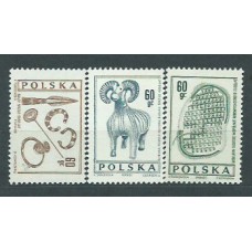 Polonia - Correo 1966 Yvert 1579/81 ** Mnh Arqueologia