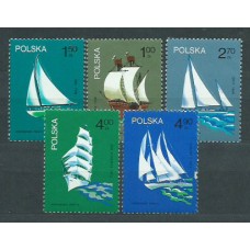 Polonia - Correo 1974 Yvert 2157/61 ** Mnh Barcos