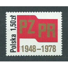 Polonia - Correo 1978 Yvert 2425 ** Mnh Bandera