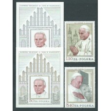 Polonia - Correo 1979 Yvert 2452/3+H.83/4 ** Mnh Papa Juan Pablo II