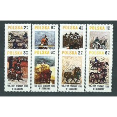 Polonia - Correo 1980 Yvert 2483/90 ** Mnh Caballos