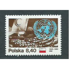 Polonia - Correo 1980 Yvert 2530 ** Mnh Naciones Unidas