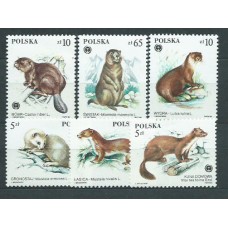 Polonia - Correo 1984 Yvert 2758/63 ** Mnh Fauna.