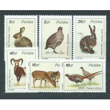 Polonia - Correo 1986 Yvert 2829/34 ** Mnh Fauna