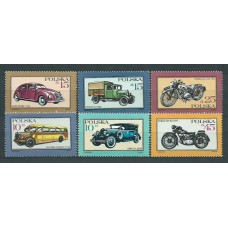 Polonia - Correo 1987 Yvert 2902/7 ** Mnh Coches
