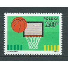 Polonia - Correo 1991 Yvert 3142 ** Mnh Deportes. Baloncesto