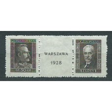 Polonia - Correo 1928 Yvert 340/1 * Mh Personajes