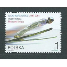 Polonia - Correo 2001 Yvert 3650 ** Mnh Deportes. Esqui