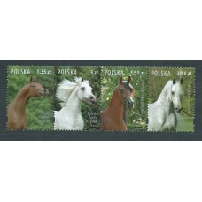 Polonia - Correo 2007 Yvert 4061/4 ** Mnh Fauna. Caballos