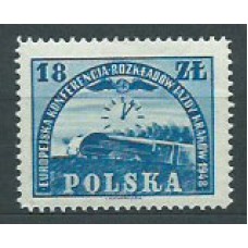 Polonia - Correo 1948 Yvert 528 ** Mnh Trenes