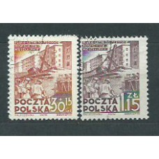 Polonia - Correo 1951 Yvert 627/8 usado