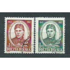 Polonia - Correo 1952 Yvert 645/6 usado Personaje