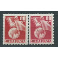 Polonia - Correo 1953 Yvert 701/2 * Mh