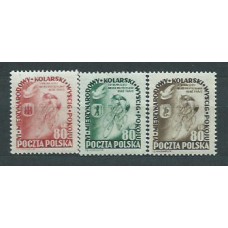 Polonia - Correo 1953 Yvert 703/5 * Mh Deportes Ciclismo