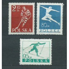 Polonia - Correo 1954 Yvert 733/5 ** Mnh Deportes