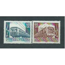 Polonia - Correo 1954 Yvert 739/40 * Mh Trenes