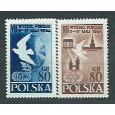 Polonia - Correo 1954 Yvert 747/8 * Mh