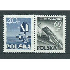 Polonia - Correo 1954 Yvert 763/4 ** Mnh Tren