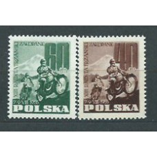 Polonia - Correo 1955 Yvert 821/2 * Mh Deportes Motos