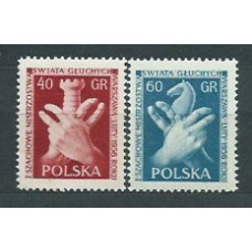 Polonia - Correo 1956 Yvert 845/6 * Mh Ajedrez
