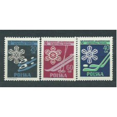 Polonia - Correo 1956 Yvert 852/4 * Mh Deportes