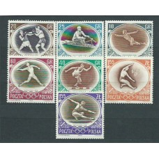Polonia - Correo 1956 Yvert 871/7 ** Mnh Juegos Olimpicos de Melbourne