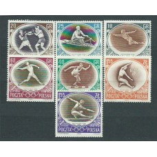 Polonia - Correo 1956 Yvert 871/7 ** Mnh Juegos Olimpicos de Melbourne