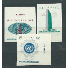 Polonia - Correo 1957 Yvert 885/7 ** Mnh Naciones Unidas