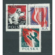 Polonia - Correo 1957 Yvert 909/11 usado