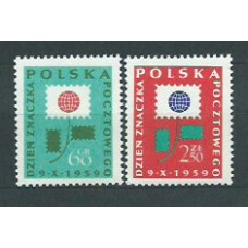 Polonia - Correo 1959 Yvert 990/1 ** Mnh Dia del Sello