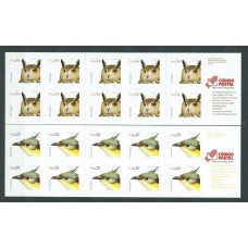 Portugal - Correo 2002 Yvert 2554A/C Carnet ** Mnh Fauna. Aves
