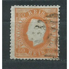 Portugal - Correo 1867-70 Yvert 31 usado Luis I