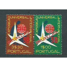 Portugal - Correo 1958 Yvert 843/4 * Mh Exposición Filatelica
