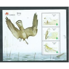 Portugal - Hojas 1995 Yvert 108 ** Mnh Fauna. Aves Rapaces