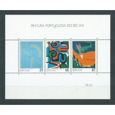 Portugal - Hojas 1989 Yvert 68 ** Mnh Pinturas