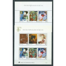 Portugal - Hojas 1990 Yvert 74/5 ** Mnh Pinturas