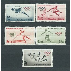Ruanda - Urundi - Correo Yvert 219/23 ** Mnh  Deportes. Olimpiadas