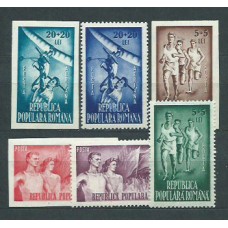 Rumania - Correo 1948 Yvert 1072/5+A,51/2 * Mh Deportes