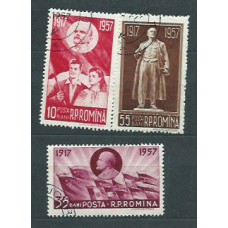 Rumania - Correo 1957 Yvert 1544/6 usado
