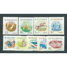 Rumania - Correo 1959 Yvert 1643/50+A,103 * Mh Deportes