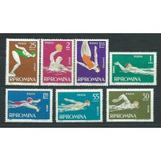 Rumania - Correo 1963 Yvert 1916/22 ** Mnh Deportes. Natación