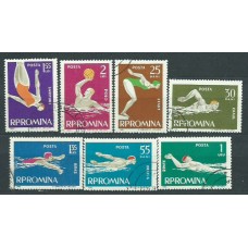 Rumania - Correo 1963 Yvert 1916/22 usado Deportes Natación