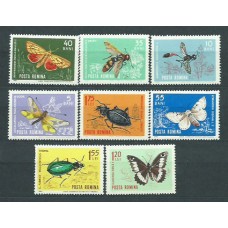 Rumania - Correo 1964 Yvert 1968/75 ** Mnh Fauna. Insectos