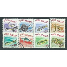 Rumania - Correo 1964 Yvert 2001/8 usado Fauna. Peces