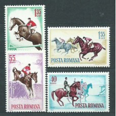 Rumania - Correo 1964 Yvert 2009/12 ** Mnh Deportes Hipica