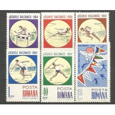 Rumania - Correo 1964 Yvert 2040/3 ** Mnh Deportes