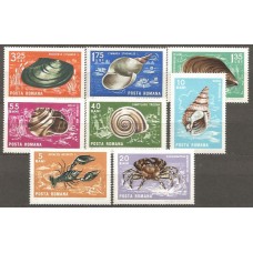 Rumania - Correo 1966 Yvert 2240/7 ** Mnh Fauna. Crustaceos