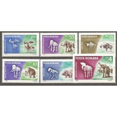 Rumania - Correo 1966 Yvert 2267/72 ** Mnh Fauna Prehistorica