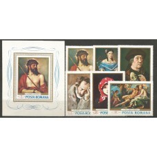 Rumania - Correo 1968 Yvert 2371/6+H,66 ** Mnh Pinturas
