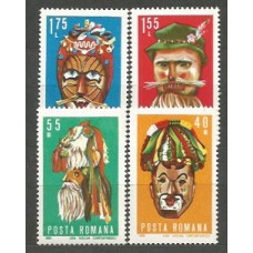 Rumania - Correo 1969 Yvert 2509/12 ** Mnh Mascaras